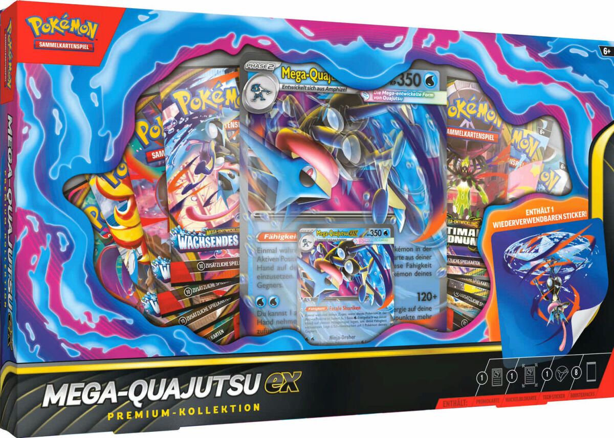 Pokemon TCG - MBE03 - Mega-Quajutsu ex Premium-Kollektion - jetzt vorbestellen