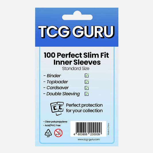 TCG Guru - Perfect Slim Fit Inner Sleeves - 100 Stück Standardgröße