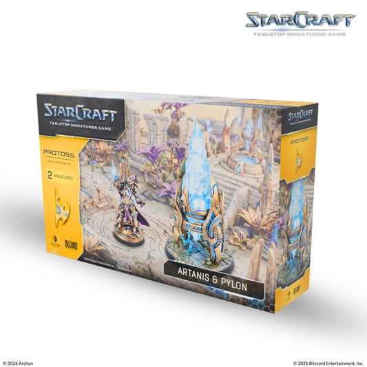 Starcraft - Tabletop Miniatures Game -Artanis & Pylon
