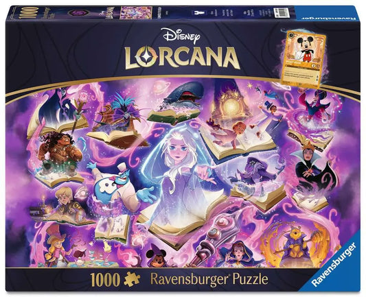 Ravensburger - Disney Lorcana – Glimmers of the Realm: Amethyst - Puzzle - 1000 Teile