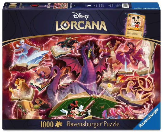 Ravensburger - Disney Lorcana – Glimmers of the Realm: Ruby - Puzzle - 1000 Teile
