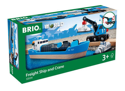 Brio World -Containerschiff mit Krahn