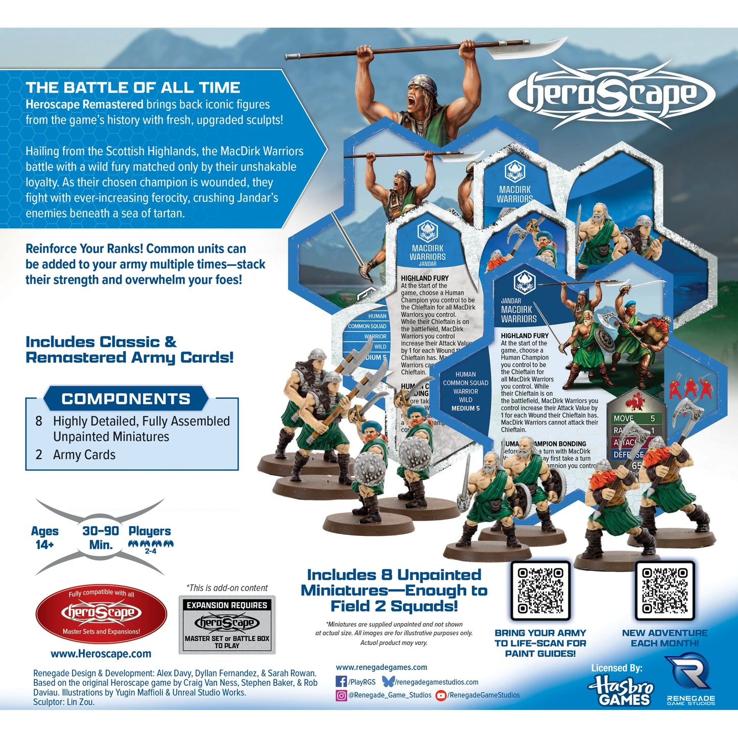 Heroscape - MacDirk Warriors Remastered - Army Expansion - Englisch