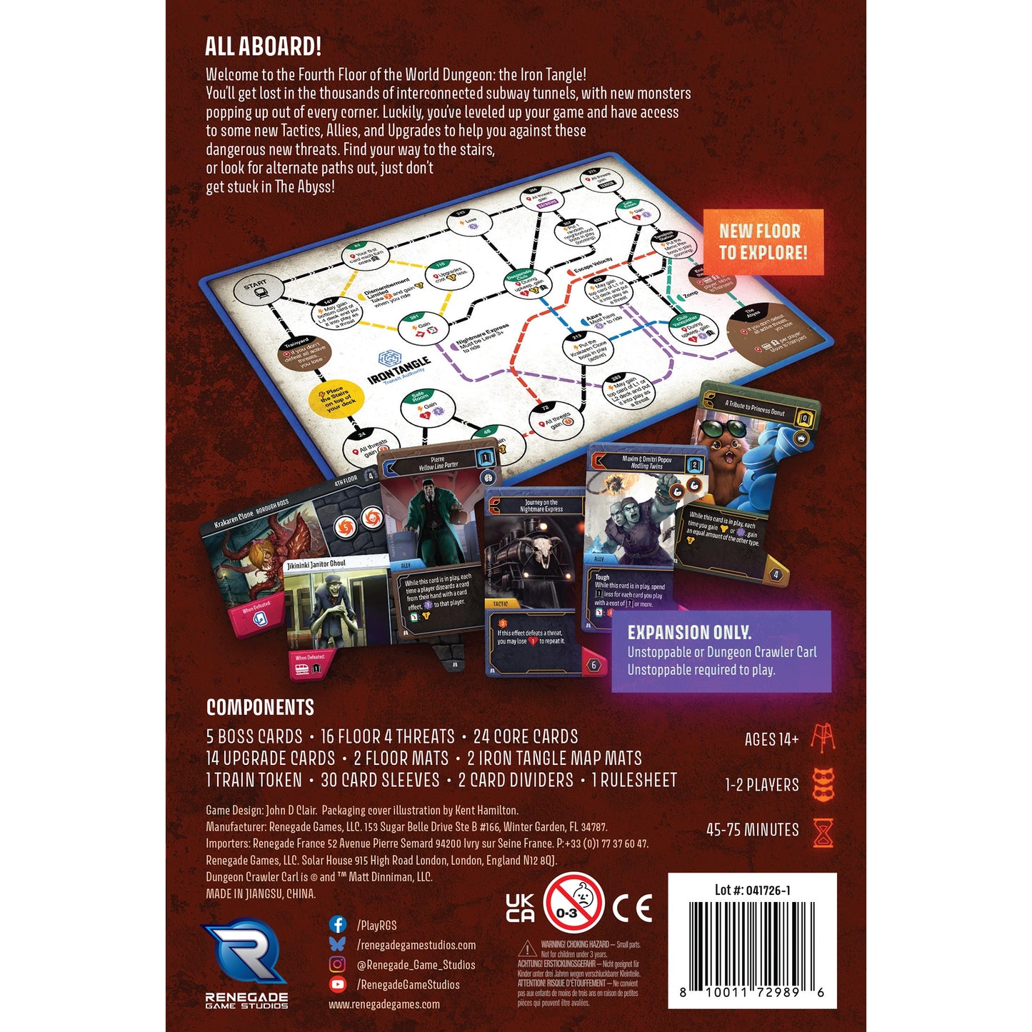 Dungeon Crawler Carl Unstoppable: Iron Tangle Expansion - Englisch