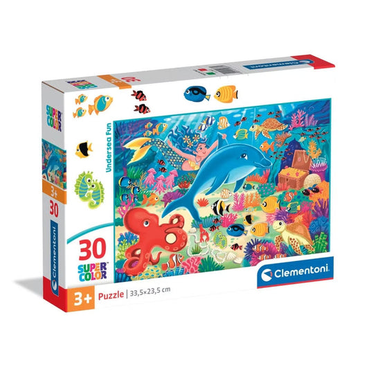 Clementoni - Unterwasser-Spaß - Supercolor Puzzle - 30 Teile