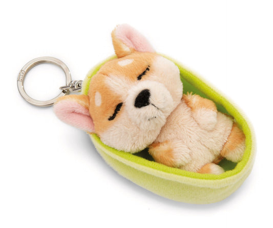 Schlüsselanhänger Sleeping Pets NICI GREEN - Welsh Corgi - 18 cm