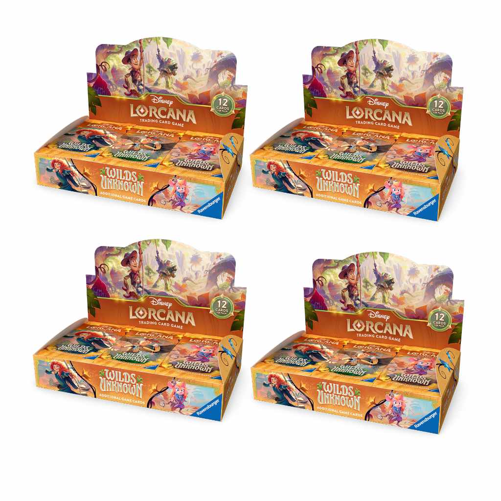 Disney Lorcana TCG - Wilds Unknown - Booster Display Sealed Case (4 Displays) - Early-Bird-Angebot - EN