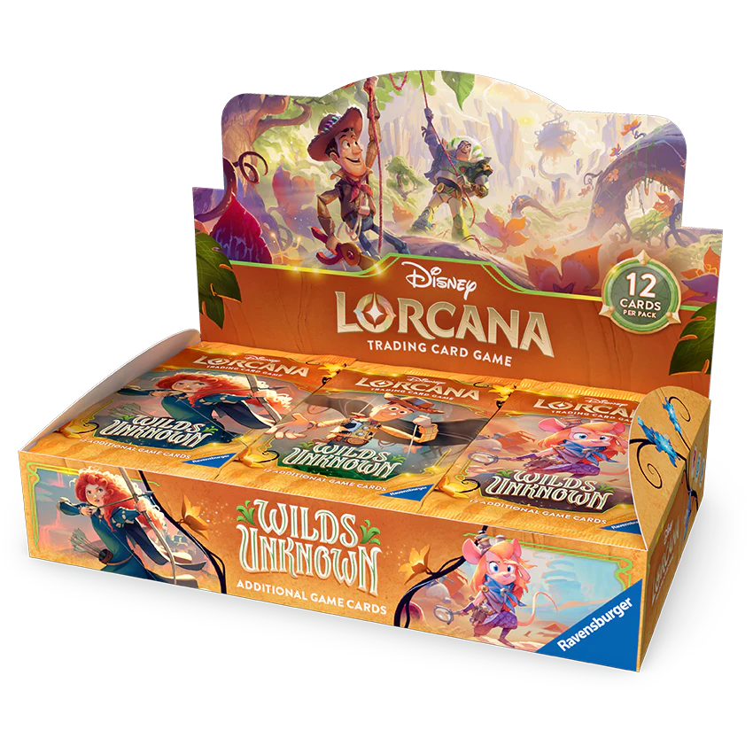 Disney Lorcana TCG - Wilds Unknown - Booster Display (24 Booster) - Early-Bird-Angebot - EN