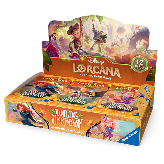 Disney Lorcana TCG - Wilds Unknown - Booster Display (24 Booster) - Early-Bird-Angebot - EN