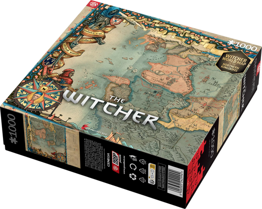 Good Loot - The Witcher : Witcher World Map Of The Northern Kingdoms - Puzzle - 1000 Teile