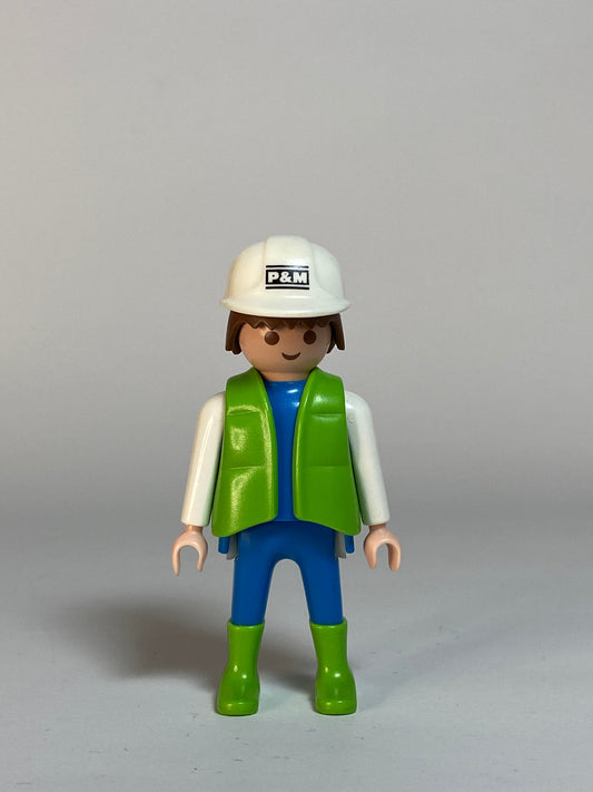 Playmobil Mann Bauarbeiter Nr. 8127 - Figur 