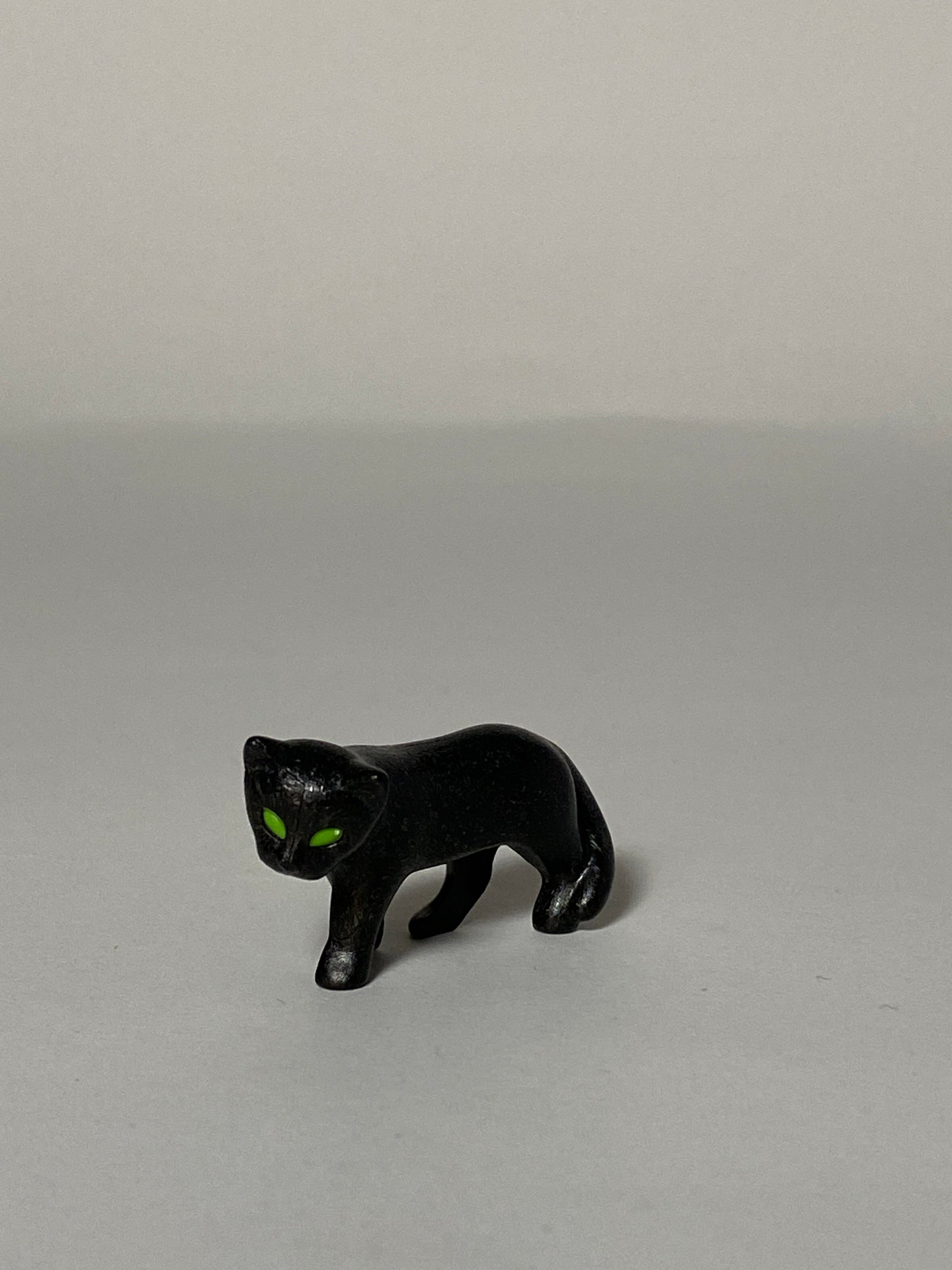 Playmobil Katze, schwarz, grüne Augen, stehend - 8230