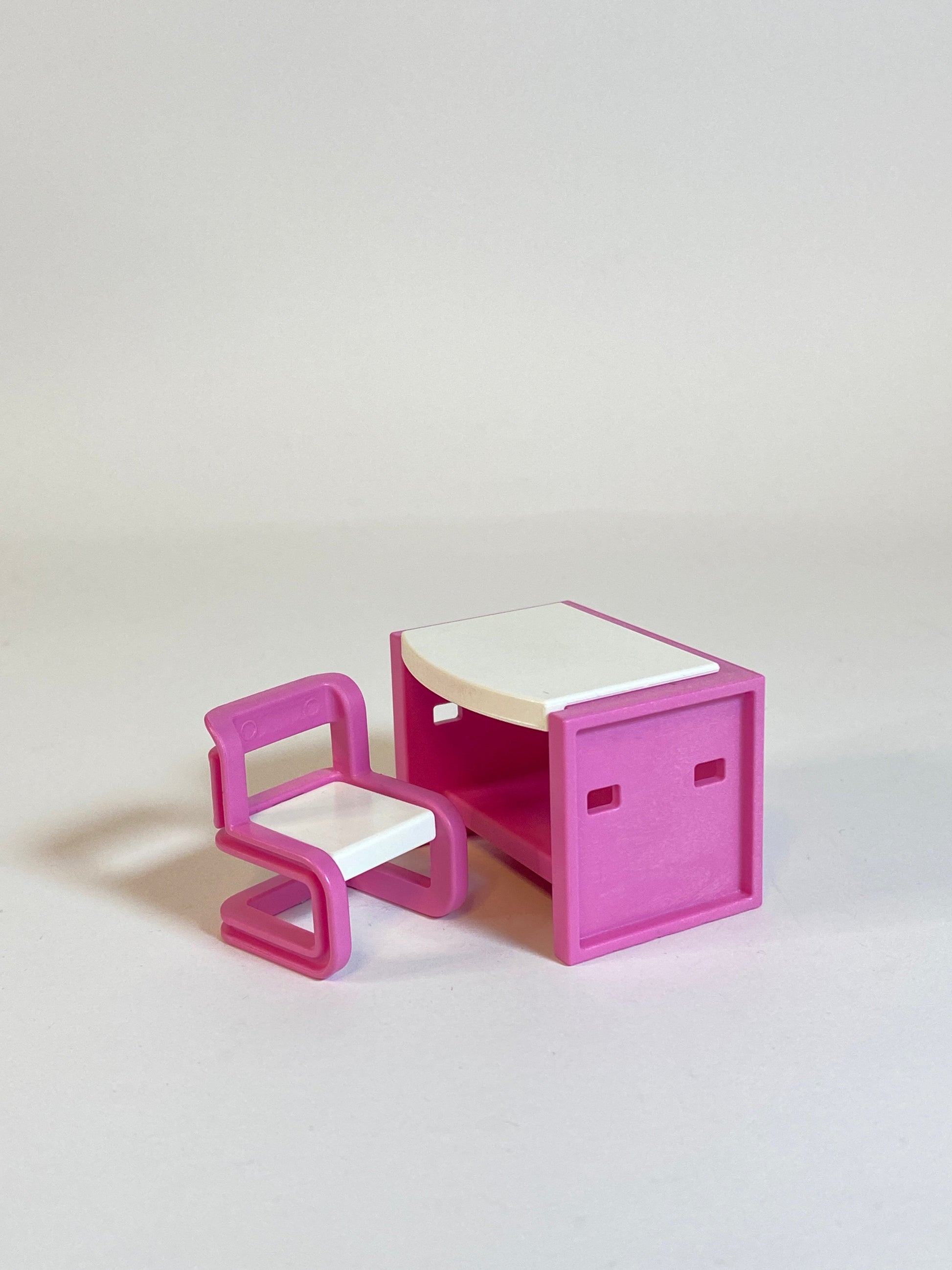 Playmobil Schreibtisch mit Stuhl pink - Ersatzteil - Zubehör - 8503