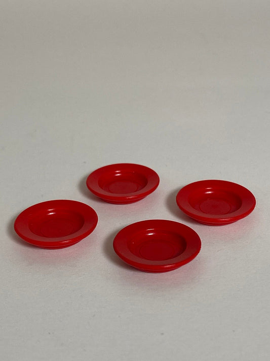 Playmobil Teller -Set rot - 4x Teller - 8613